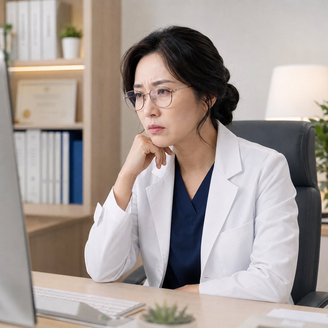 실체 없는 대행사 보고서에 의문을 품는 원장님